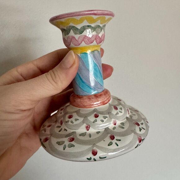 Single MacKenzie-Childs Candlestick Holder - Retired - Picture 5 of 10